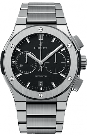 AAA Replica Hublot Classic Fusion Chronograph Titanium Bracelet Watch 520.NX.1170.NX